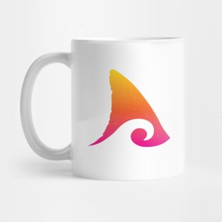 Shark Fin Ocean Wave Tee Mug